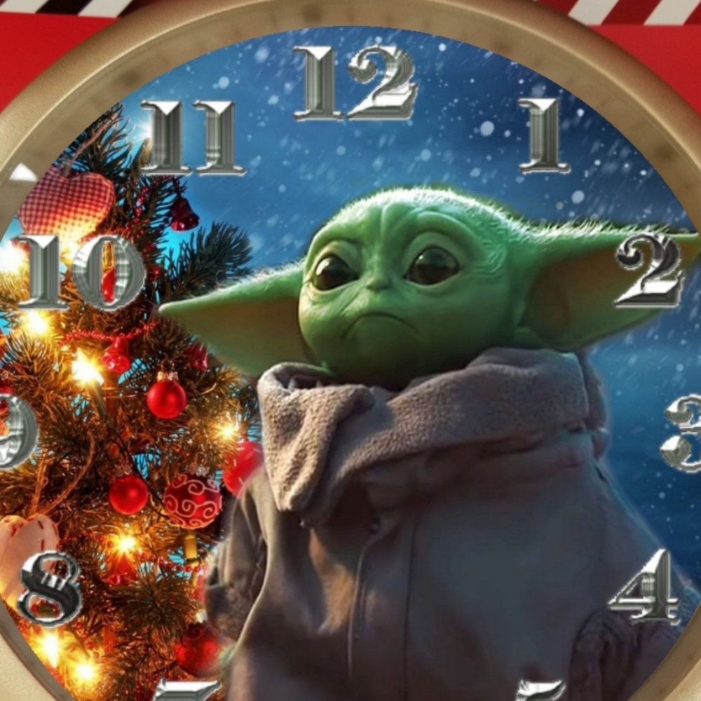 Blue blue blue Christmas baby yoda